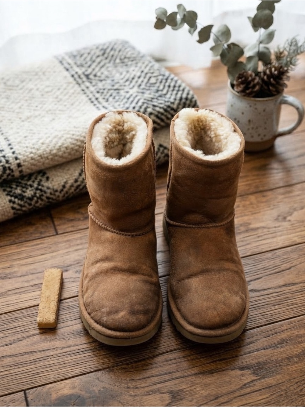 UGG Classic Short Shearling Boots - Brown